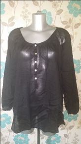 Oversize black H&M light top size UK18/20 EUR46/48 Postage included