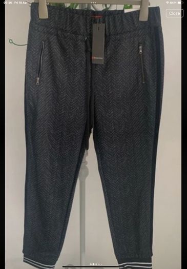 trousers bnwt street one jogger end Herringbone trousers size 12