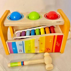 Hape Pound & Tap Bench With Slide Out Xylophone