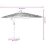 Garden Parasol with LED Lights Image 10