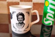Vintage Souvenir mug to celebrate the queen mother's 80th birthday