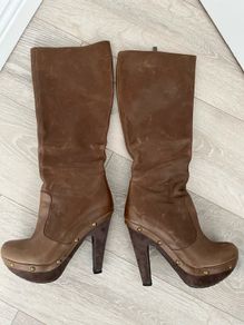 Real leather boots