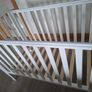 White Sleigh Cot Image 3