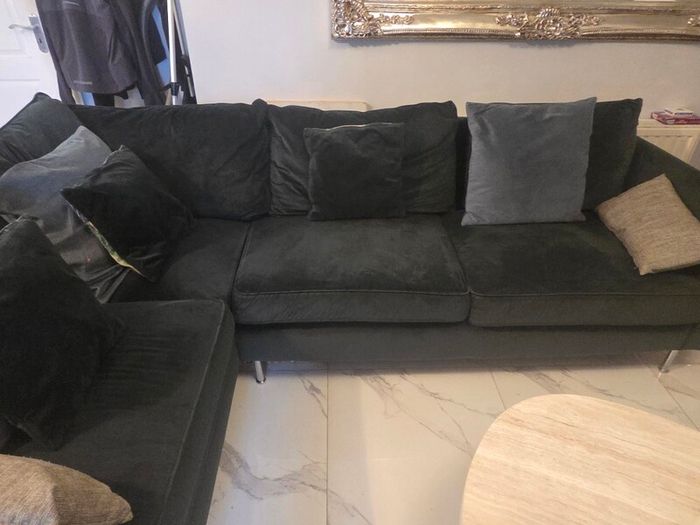 Velvet sofa
