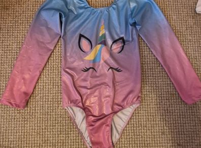 Unicorn long-sleeved leotard age 8