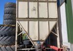 large hopper bin with built in augher