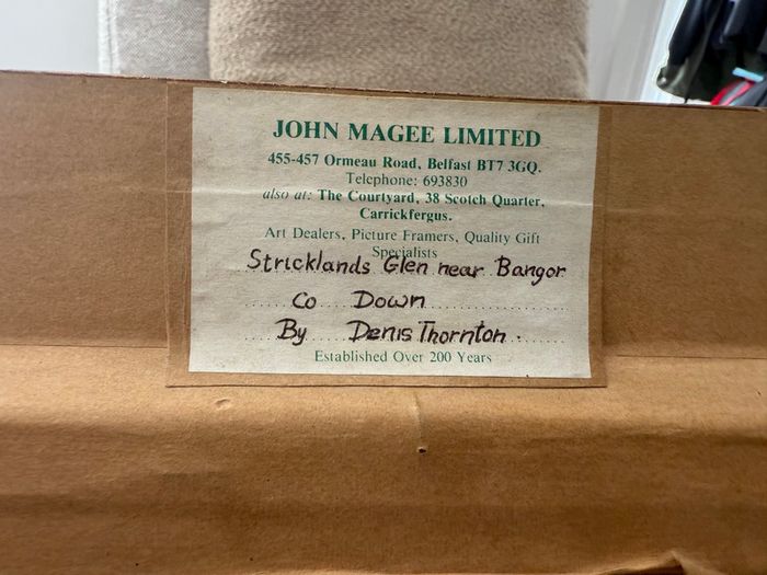 Original Irish Oil by Denis Thornton of Stricklands Glen, Co. Down