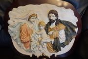 Juliana Collection large holy family plaque