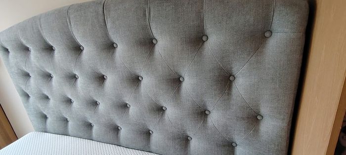 King Size Upholstered Bed + Emma Mattress (6 months)