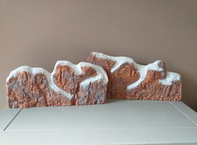 Christmas Village Mountain Backdrop & Village Mountain Centrepiece