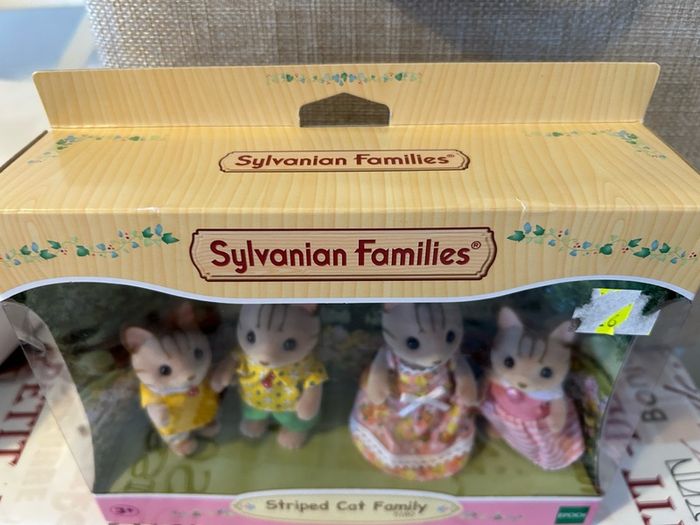 Sylvanian Families Striped Cat Family