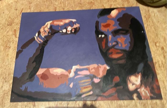 painting of Mr T from the A Team
