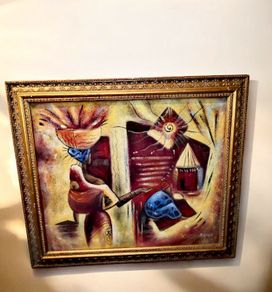 Large oil painting on canvas