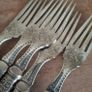 Antique Faux Bone Handle Fish Forks Image 4
