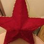 Christmas Ceramic flock covered trees &star Image 6