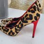 DUNE Breanna pony hair leopard effect with embellished pointed toe and red heels Sz 39 - BNWOT - Rrp 150 Image 5