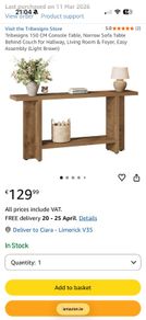 Hall Table Console Table 150cm