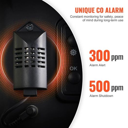 5-8kW Portable Diesel Air Heater, 12V/24V All-in-One Heating Unit with Bluetooth App, Remote Control, Digital Display & CO Alarm