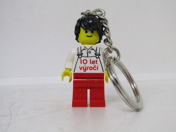 Lego Employee Kladno Factory Czech Republic 10 Year Anniversary Factory Employee Worker Key Chain RARE AND HARD TO FIND Keychain From Kladno Factory