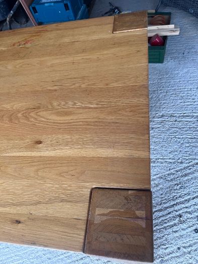 Large solid oak dining table