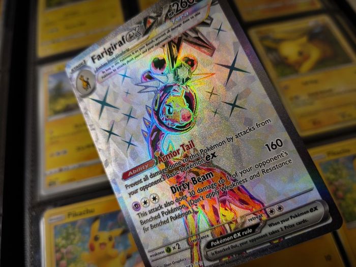 Farigiraf EX ! Special Illustration Rare ! from Temporal Forces Set ! 2024 ! Pokemon Card !