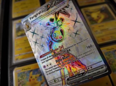 Farigiraf EX ! Special Illustration Rare ! from Temporal Forces Set ! 2024 ! Pokemon Card !