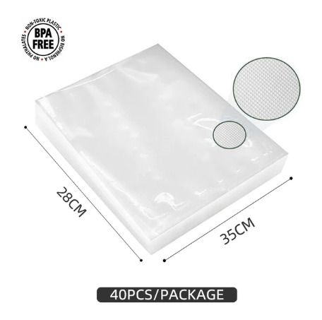 BPA Free Vacuum Sealing Bags Vacuum Storage Bags Kitchen Dry Wet Food Fruit Vaccum Sealer Packer Fresh-Keeping Bags 28x35-40pcs