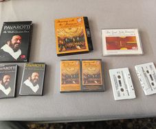 Old cassete Pavarotti,Dancing with Strausses , Great  violin concert