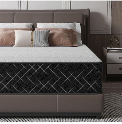 Single Mattress, 10 Inch Hybrid Mattress with Breathable Foam and Individually Pocket Spring
