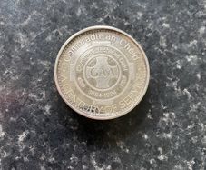 GAA 1884-1984 G.A.A. Silver coin