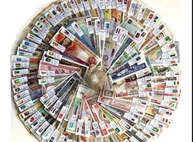 UNC World Lot 100 PCS Notes From 100 Different Countries / Region, UNC Original Genuine Real Note for Collection, ( Out of Use Now )