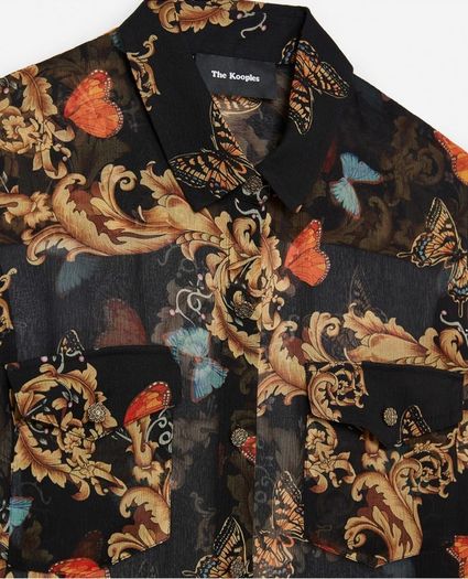 The Kooples Silk Blouse Size Uk 10