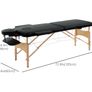 Birchwood Lightweight Portable Massage Table With Arm Rest Black Image 3