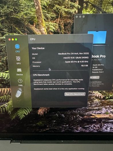 MacBook Pro m3 pro chip