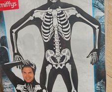 Skeleton Second Skin Glows In the Dark HALLOWEEN Costume