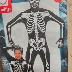 Skeleton Second Skin Glows In the Dark HALLOWEEN Costume