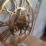 Clock/Roman Numeral Skeleton Round Brass Wall Clock, 46cm .. Easy to Hang with Build-In Hook .. Price Drop Image 7