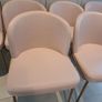 THAT'S LIVING faux leather dining chairs X 6 -- soft pink Image 4