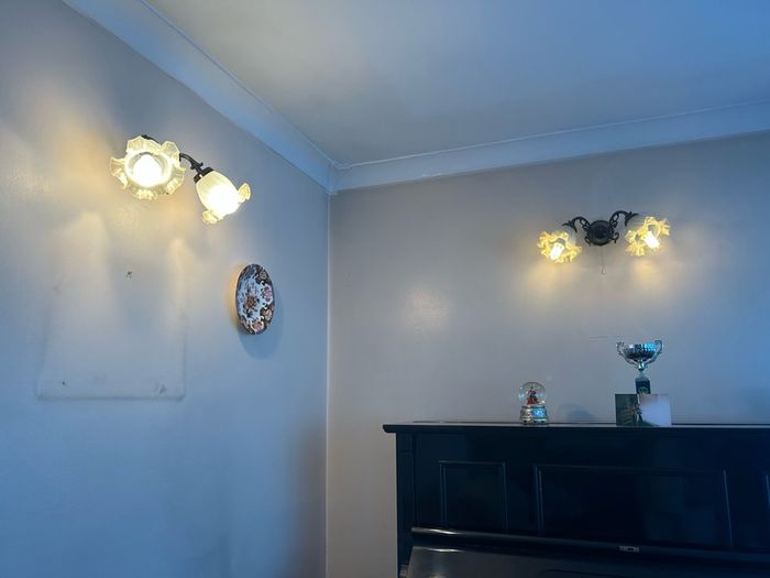 Four sconce wall lights