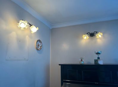 Four sconce wall lights