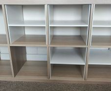 Ikea oak kallax cube storage units x2