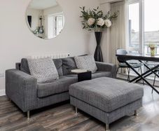 BoConcept Sofa bed and storage ottoman