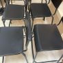 4 x Black Kitchen Breakfast Bar Stools - Can Deliver Image 2
