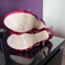 Carvela Red Studded High Heels with Rhinestones Size 37 Image 5