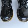 Dr Martens 1b60 20 eye high knee tall patent black boots UK4 EU37 US6 Image 3