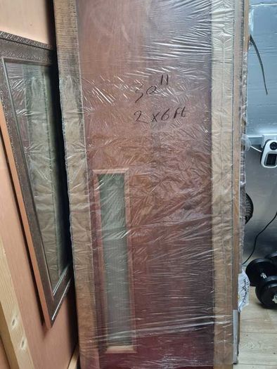 wrie glass door single panel