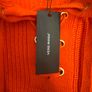 Vero Moda VMLEA LS TIE V-NECK Pullover FR Tangerine Tango / orange  size S UK12 EU40 Postage included Image 3