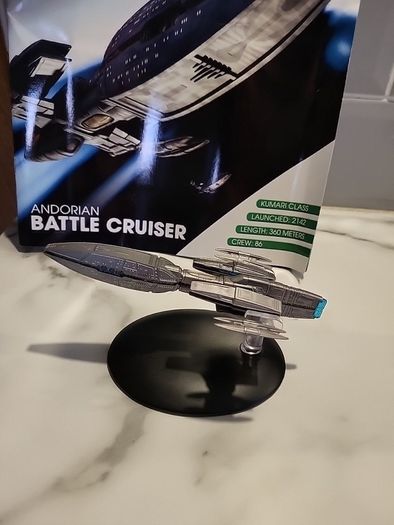 star trek eaglemoss andorian battle cruiser