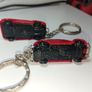 Vintage Diecast Kerico Volkswagen And Lamborghini Red Diecast Keychains Very Good Order Image 2