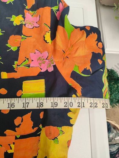 Vintage 90s 00s navy floral summer blazer size small medium